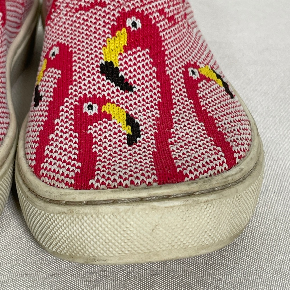 Rothy's The Sneaker Pink Flamingo Knit Slip On Shoes Kids Toddler Sz 12 - Picture 6 of 10